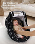 2 Summer Car Seat Cover Baby Boy, Infant Car Seat Canopy Outdoor, Layers with Mesh and Sun Shade Window for Winter