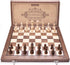 15 Inches Set 2 AMEROUS Magnetic Wooden Chess with Extra Queens/Folding Board/Chess Pieces Storage Slots/Instructions