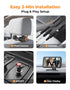 BM2A 3X 5.2" 1080P LUCKVIEW Baby Car Camera Zoom to See Baby Clearly, Display & Auto IR Night Vision, Rear-Facing View
