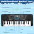 Kids 37 Keys Keyboard Piano for Beginners, Electronic Piano with Microphone Educational Musical Toys for Ages 3-6