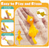 30Pack Finger Slingshot Chicken Rubber,Flick Stretchable Flying Sling Shot Chick Fingers for School Reward Easter