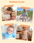 6 Pack 6 babygoal Reusable Cloth Diapers with Inserts & Wet Bag, Washable Pocket Nappy Starter Kit, Baby Boy & Girl