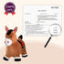 Bouncy Horse Hopper by INPANY - Inflatable Ride-on Animal Toy for Toddlers, Includes Pump