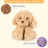 SuzziPals Warmable Golden Retriever Plush Toy Weighted Stuffed Animals, Microwavable Stuffed Animal Heating Pads
