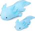 ZHONGXIN MADE 30 Inches Large Axolotl Plush - Super Large Weighted Blue Axolotl Stuffed Animal, Long, Realistic Cute
