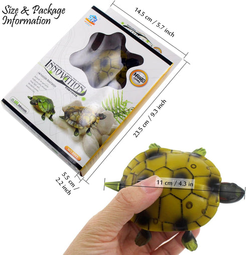 Remote-Controlled Tortoise Toy Car for Kids - Brown