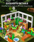 Set Sets 8+ (779 GEVINST Flower House for Adults Building with Led Light, for Home Display Decoration, Greenhouse Model