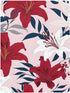 CZXW 52" 28" Hawaiian Floral Red White Crib Sheets Fitted x Natural Cotton Soft & Breathable for Baby Crib Mattress