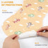 5 Pack 19"x9" Set SmoothNovelty Watercolor Dragon Pattern Baby Burp Cloths Soft Absorbent Burping Rags for Newborns