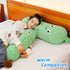 16" PEACH CAT Pickle Stuffed Animal Cute Cucumber Plush Pillow Soft Plant Plushies Toys Gifts for Kids Green