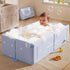 Generic Folding Kids Bathtub - Portable Water Basin, Travel Shower Tub No Assembly Needed | Lightweight Bath