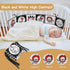 Vicloon High Contrast Black and White Baby Toys, Soft Baby Book for Newborns 0-12 Months, Infant Tummy Time Sensory Toys