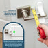 Childproof Door Lever Lock (3 Pack) - Easy Install Child Proof Door Lock with Secure 2 Button Design for Kids Safety