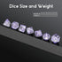 Mushroom Resin Dice Set D&D: 7PCS D&D Dice Set with Gift Velvet Bag for Tabletop Games (Purple Mushroom)