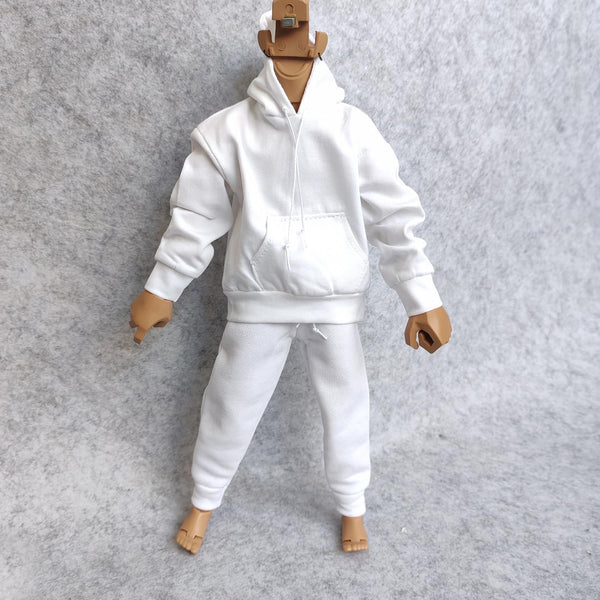 SSbeauty M 1/6 Custom Scale Man Oversized Hoodie + Trousers Pant Outfit for 12"
