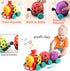 WEEJOYGAM 6-12 1-3 6 7 8 9 10 1 Train Baby Toys Months, Infant Soft Cars for Toddlers Boy Easter Basket Stuffers
