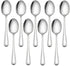 LIANYU 9-Piece Toddler Spoons, Stainless Steel Self Feeding Silverware Set for Kids 2-10 Years, Dishwasher Safe