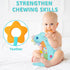 Ryotagift 0-3-6-9-12 Tummy Baby Dino Musical Stuffed Animal Toys for MonthsInfant Dinosaur Time Toys with Crinkle Sound