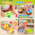 Sets 22pcs Knife,3D Dough Play Tools for Kids, Clay and Dough Accessories for Toddlers with Storage Box, Silicone Mat