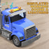 DOWELLIN 22" 3 4 5 6 7 8 Transports Trucks Kids Toys, Large Semi Truck Toy Carrier and Excavator Truck