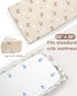 Nyessmee 52" 28", 2-Pack Baby Crib Sheets for Boys and Girls, Fitted Crib Sheets x Soft Breathable Microfiber Sheets