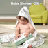 Momcozy Set Best Wishes Baby Towel with Hooded-Original Design Baby Towel -Soft & Absorbent- Shower Gifts or Bath