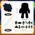 Engrowtic 72 Pcs Outer Space Scratch Cards for Kids, Rainbow Rocket Scratch Paper with Wooden Stick for DIY Projects
