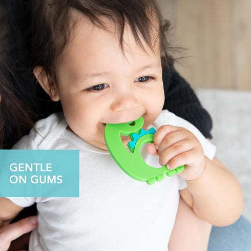 3 Bumkins Baby Teething Freezer Toy Keys Rings, Soft Flexible Silicone Pacifier, Safe to Chew, Cool Teether Gum Relief