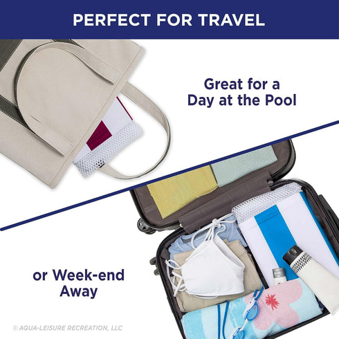 Hammock Pack 3-Pack Aqua Monterey Pool Float - Three - Two Light Blue & One Burgundy/White Stripe