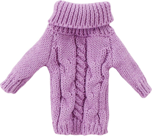 BJDBUS Winter Turtleneck Sweater Clothes for 11.5 inch Girl Doll Accessories in Purple