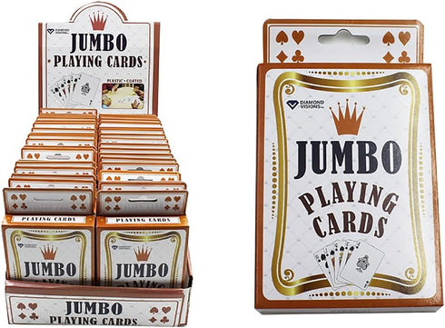 Diamond Visions 11-1681 Jumbo Playing Cards 3.5" x 5" Multipack (2 Decks)