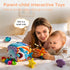 6-12 5 6 1-3 SAIMAND Baby Toys MonthsMystery Soft Box with Plush Marine Animals,Rattle,Crinkle Paper & MirrorMontessori