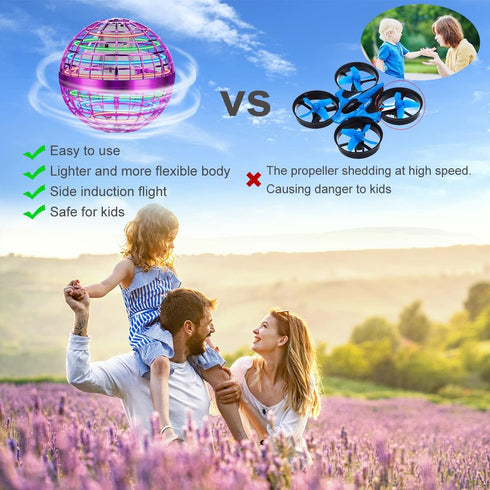 Junywell 2026 6 7 8 9 10 11 12+ Flying Orb Ball Toy, Hover Ball Fly Fidget Spinner, Cool Toys Gifts for Years Old boy