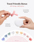 2 Pack 0-3 1) Moyuum Silicone Macaron Pacifier | Made in Korea, BPA Free One-Piece Design Baby Soother, Soft