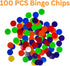 Set 100 20 The Original Lotera Mexican Bingo Game - Complete with Bingo Chips for Players - Authentic Lotera de Lujo