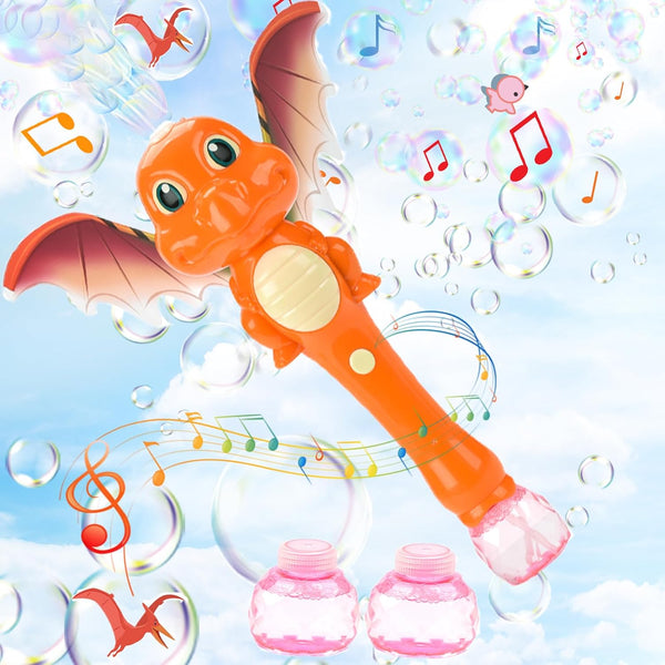 Bubble Wand Dinosaur Toys Bunny Bubble Maker Machine for Boys,Blingbrione Auto Dino