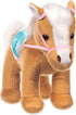 by Battat Beige Horse with Blue Stripes, 10 inches, Pink Pony Bag (ST8274Z)
