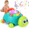 Musical Turtle Baby Toys 6 to 12 Months, Infant Light up Music