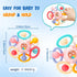 CAHILON 0-6 6-12 Easter Baby Teething Toys for Months, BPA Free Food Grade Silicone Teether, Infant Sensory Chew