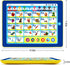 6-in-1 Kids Tablet with ABC/Words/Numbers/Color/Games/Music, Interactive Educational Toys for Age 3-5 Learning