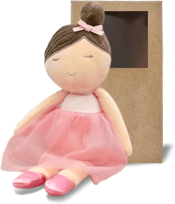 FLUFFYFUN Baby Doll Soft Ballerina Doll Plush 13.7" (Girl)