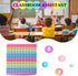 LZDEMI operations1-100 Math Number Learning Pop Fidget Toy, Rainbow Colors, Large Square Math Educational Sensory Game
