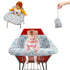 Pozico Baby Shopping Cart Cover or High Chair Cover, Machine Washable, Free Portable Cloth Bag - Owl