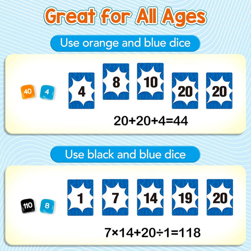 Math Games for Kids, Addition, Subtraction, Multiplication, Division Flash Card Educational Learning Games for Family