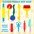 Kids,9-Piece iShyan Dough Tools for Kids Clay and Dough Tool Kit Includes Roller, Rolling Pins, Cutting Tools, Safe