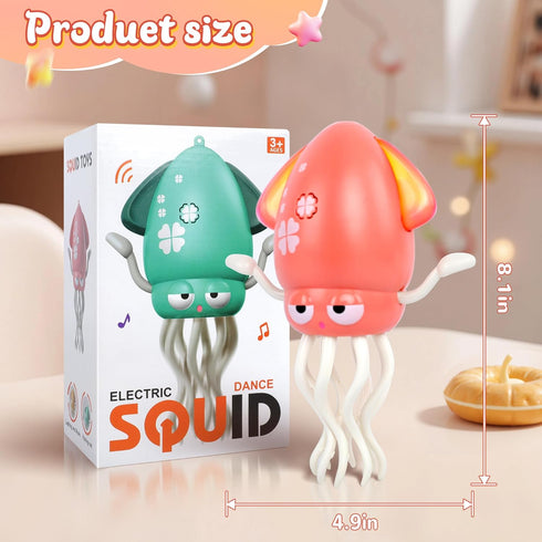Sachie Dancing Octopus Baby Toy Electric Crawling Octopus with Music & Lights, Rechargeable Sensory Toy for Infants