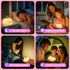16 Stuff,1200mah Dimmable One Fire Night Light for Kids Bunny Toys, Colors Squishy Bunny Lamp, Soft Silicone Bunnies