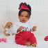 Black Reborn Baby Doll Girl, 20 inch African American Soft Body Doll, Best Gift for Kids Age 3+