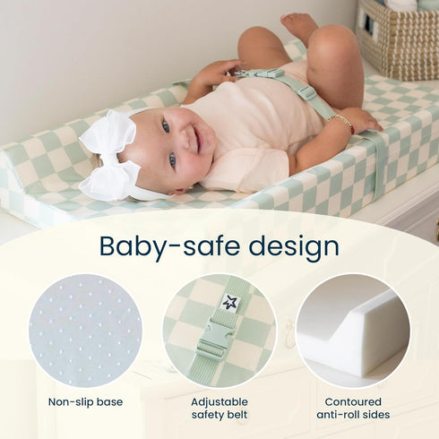 Tiny Twinkle Diaper Changing Pad for Dresser & Nursery Table Waterproof, Wipeable & Mess-Proof Baby Changing Pad