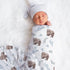 Personalized Woodland Swaddle Blanket for Newborns